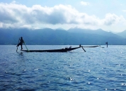 Cycling trip: Fisherman in Inle lake